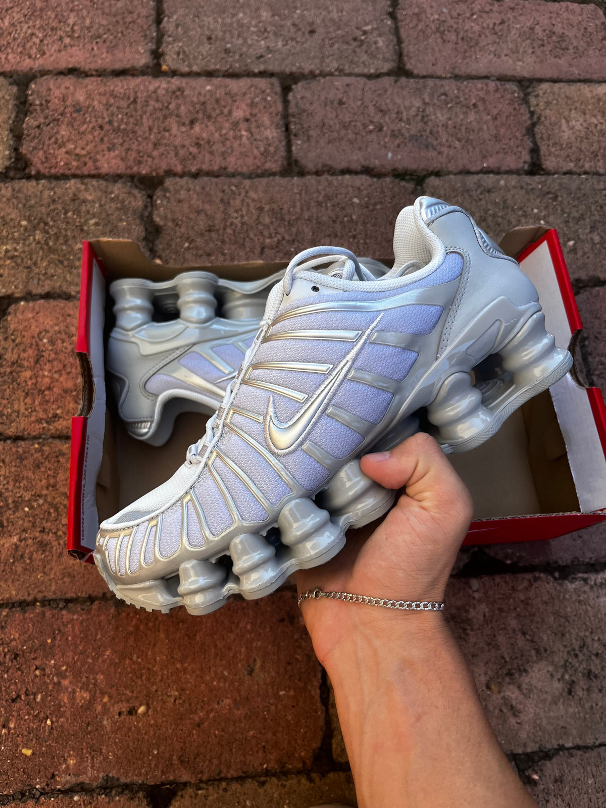 Nike Metallic Silver Shox