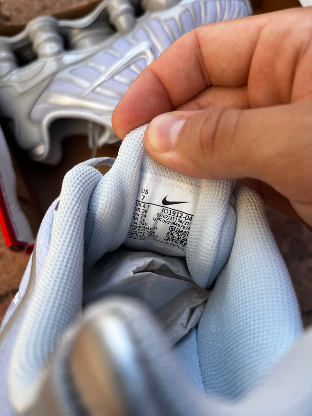Nike Metallic Silver Shox